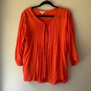 Charming Charlie Orange shirt size large